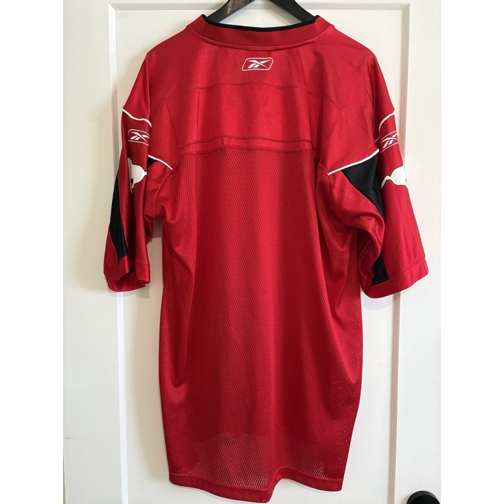 Vintage Reebok Calgary Stampeders CFL Football Jersey Red Home Blank Men's Large - Picture 5 of 10